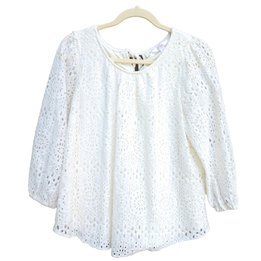 NEW LC Lauren Conrad Lace Iverlay Top